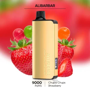 chupa chups strawberry alibarbar vapes 9000 puffs